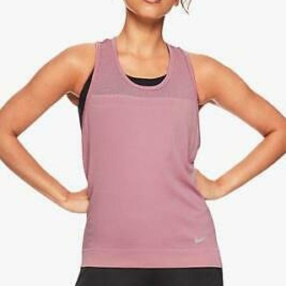 Nike Infinite Tank Top purple mesh racerback - Picture 1 of 7